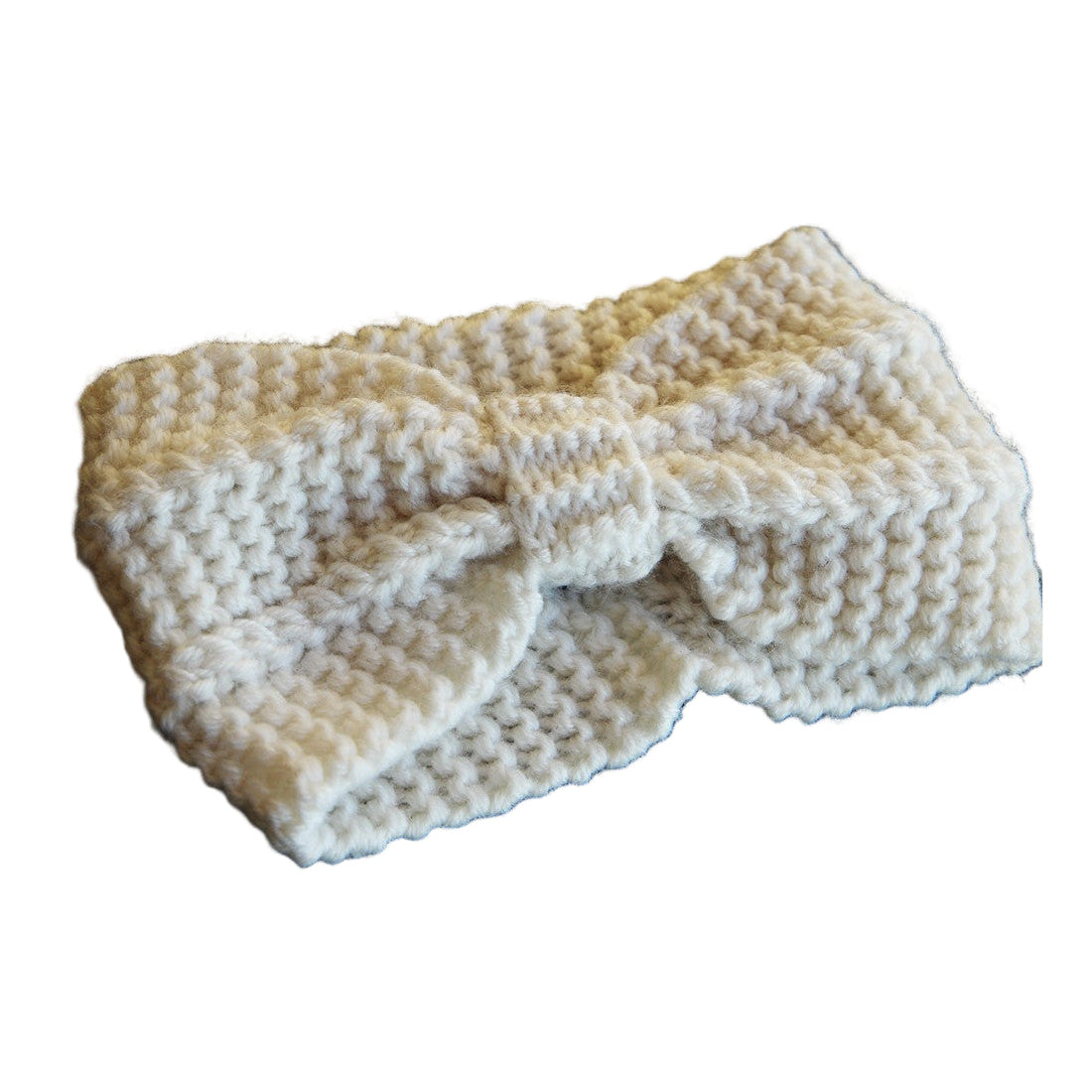 Chic Knitted Wool Women's Winter Headband - Megan Style Warm Beige Hair Accessory